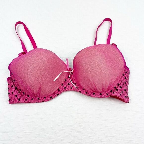BUY 1 GET 1 FREE Chuns perfect shape lingerie bra 36d hot pink shimmer bridal li - Picture 1 of 9